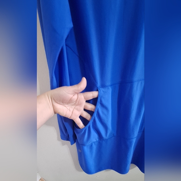 Athleta  Women's Blue Hooded Tunic Size 2X - Picture 11 of 15